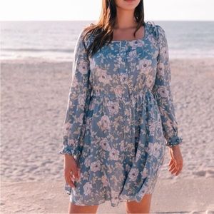 Gal Meets Glam Madeline Floral Button Down Dress